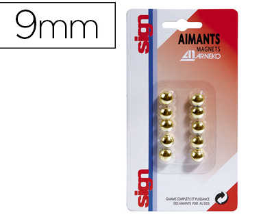 aimant-sign-rond-matallisa-dia-metre-9mm-coloris-or-pack-10-unitas