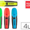 SURLIGNEUR ROUGE PAPIER FLUO TRACÉ 2/5MM QUALITÉ PREMIUM POINTE BISEAUTÉE COLORIS ASSORTIS POCHETTE 4 UNITÉS SURLIGNEUR ROUGE PAPIER FLUO TRACÉ 2/5MM QUALITÉ PREMIUM POINTE BISEAUTÉE COLORIS ASSORTIS POCHETTE 4 UNITÉS
