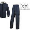 ENSEMBLE PLUIE VESTE PANTALON POLYESTER ENDUIT SEMI-POLYURATHANE COLORIS BLEU MARINE TAILLE XXL