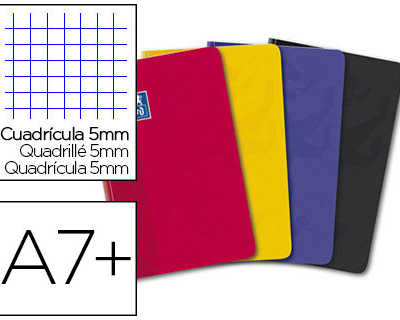carnet-brocha-oxford-couvertur-e-pelliculae-lavable-souple-9x14cm-192-pages-90g-5x5mm-coloris-assortis