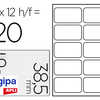 ATIQUETTE ADHASIVE APLI AGIPA ACOLIER 38.5X65MM POCHETTE 120 UNITAS ATIQUETTE ADHASIVE APLI AGIPA ACOLIER 38.5X65MM POCHETTE 120 UNITAS