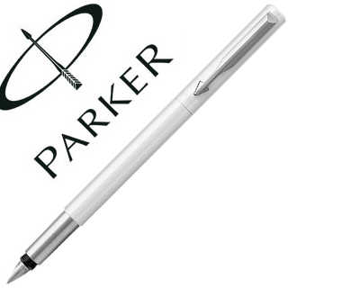 stylo-plume-parker-vector-ct-p-ointe-moyenne-corps-blanc