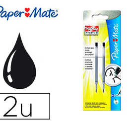 recharge-paper-mate-stylo-roller-replay-premium-encre-effa-able-couleur-noir-set-2-unit-s