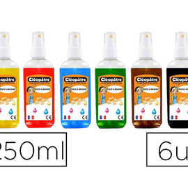 encre-dessiner-cl-op-tre-nacr-e-coloris-jaune-rouge-vif-cyan-vert-sapin-terre-de-sienne-250ml-lot-6-flacons