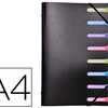 TRIEUR EXACOMPTA 3 RABATS POLYPROPYLÈNE A4+ 8 COMPARTIMENTS FENÊTRES FERMETURE ÉLASTIQUE COLORIS NOIR TRIEUR EXACOMPTA 3 RABATS POLYPROPYLÈNE A4+ 8 COMPARTIMENTS FENÊTRES FERMETURE ÉLASTIQUE COLORIS NOIR
