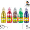 PEINTURE À L'EAU PAILLETÉE CLÉOPÂTRE COLORIS ASSORTIS LOT 5 FLACONS 250ML PEINTURE À L'EAU PAILLETÉE CLÉOPÂTRE COLORIS ASSORTIS LOT 5 FLACONS 250ML
