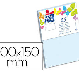 carte-oxford-v-lin-100x150mm-2-40g-coloris-bleu-ciel-tui-25u