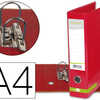 CLASSEUR LEVIER LIDERPAPEL A4 COLOR SYSTEM CARTON REMBORDÉ 1,9MM COMPRESSEUR MÉTALLIQUE DOS 80MM BOÎTE ROUGE CLASSEUR LEVIER LIDERPAPEL A4 COLOR SYSTEM CARTON REMBORDÉ 1,9MM COMPRESSEUR MÉTALLIQUE DOS 80MM BOÎTE ROUGE