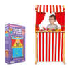 THÉÂTRE FIESTA CRAFTS MARIONNETTES ET THÉÂTRE EN BOIS ET EN TISSU DEUX VISAGES 100X28X34CM THÉÂTRE FIESTA CRAFTS MARIONNETTES ET THÉÂTRE EN BOIS ET EN TISSU DEUX VISAGES 100X28X34CM