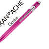 STYLO-BILLE CARAN D'ACHE 849 M ETAL LINE ALIMINIUM BOUTON POUSSOIR CHROMÉ BRILLANT VIOLET ENCRE BLEUE POINTE MOYENNE STYLO-BILLE CARAN D'ACHE 849 M ETAL LINE ALIMINIUM BOUTON POUSSOIR CHROMÉ BRILLANT VIOLET ENCRE BLEUE POINTE MOYENNE