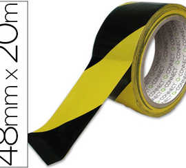 ruban-adhasif-q-connect-sacuri-sa-ruban-signalisation-rasistant-48mmx20m-coloris-noir-jaune
