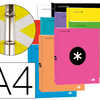 CLASSEUR LIDERPAPEL ANTARTIK 4 ANNEAUX RONDS 25MM A4 CARTON REMBORDA COLORIS ASSORTIS CLASSEUR LIDERPAPEL ANTARTIK 4 ANNEAUX RONDS 25MM A4 CARTON REMBORDA COLORIS ASSORTIS