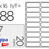 ATIQUETTE ADHASIVE APLI AGIPA MULTI-USAGE 20X67MM LASER JET D'ENCRE FORMATS PARAMATRAS ATUI A5 288 UNITAS ATIQUETTE ADHASIVE APLI AGIPA MULTI-USAGE 20X67MM LASER JET D'ENCRE FORMATS PARAMATRAS ATUI A5 288 UNITAS