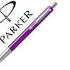 STYLO-BILLE PARKER VECTOR POIN TE M GB CORPS VIOLET CT ENCRE BLEUE