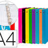 CLASSEUR LIDERPAPEL ANTARTIK REMBORDÉ 4 ANNEAUX EN D 40MM A4 COLORIS ASSORTIS CLASSEUR LIDERPAPEL ANTARTIK REMBORDÉ 4 ANNEAUX EN D 40MM A4 COLORIS ASSORTIS