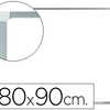 TABLEAU BLANC Q-CONNECT MALAMI NA CADRE ALUMINIUM MAT COINS ARRONDIS MARQUEURS SPACIAUX FIXATION MUR 180X90CM TABLEAU BLANC Q-CONNECT MALAMI NA CADRE ALUMINIUM MAT COINS ARRONDIS MARQUEURS SPACIAUX FIXATION MUR 180X90CM