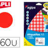 PASTILLE ADHASIVE APLI AGIPA D IAMETRE 15MM COLORIS ROUGE ATUI A5 POCHETTE 960 UNITAS PASTILLE ADHASIVE APLI AGIPA D IAMETRE 15MM COLORIS ROUGE ATUI A5 POCHETTE 960 UNITAS