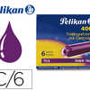 CARTOUCHE PELIKAN COURTE STAND ARD VIOLET ATUI 6 UNITAS