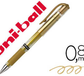 stylo-bille-uniball-signo-broa-d-acriture-large-0-8mm-pointe-1mm-grip-caoutchouc-encre-gel-rasistante-eau-lumiere-or