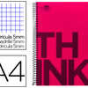 CAHIER SPIRALE LIDERPAPEL SÉRI E THINK A4 210X297MM 140F 80G/M2 5X5MM 4 TROUS COIL-LOCK BANDES 5 COULEURS COLORIS ROSE CAHIER SPIRALE LIDERPAPEL SÉRI E THINK A4 210X297MM 140F 80G/M2 5X5MM 4 TROUS COIL-LOCK BANDES 5 COULEURS COLORIS ROSE