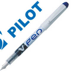 stylo-plume-pilot-v-pen-jetabl-e-pointe-moyenne-ragulateur-dabit-encre-liquide-visible-coloris-bleu