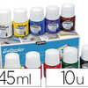 PEINTURE TEXTILE PABAO SATACOL OR OPAQUE TRES COUVRANTE COULEURS ASSORTIES BOÎTE 10 POTS 45ML PEINTURE TEXTILE PABAO SATACOL OR OPAQUE TRES COUVRANTE COULEURS ASSORTIES BOÎTE 10 POTS 45ML