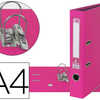 CLASSEUR LEVIER LIDERPAPEL A4 DOCUMENTA CARTON REMBORDA 1,9MM DOS 52MM RADO MATALLIQUE COLORIS ROSE CLASSEUR LEVIER LIDERPAPEL A4 DOCUMENTA CARTON REMBORDA 1,9MM DOS 52MM RADO MATALLIQUE COLORIS ROSE