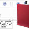 AGENDA QUO VADIS TEXTAGENDA TOSCANA 120X170MM 1 JOUR 1 PAGE COLORIS ROUGE