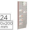 PORTE-BADGE PAPERFLOW MURAL 24 CASES 375X199X25MM COLORIS GRIS PORTE-BADGE PAPERFLOW MURAL 24 CASES 375X199X25MM COLORIS GRIS