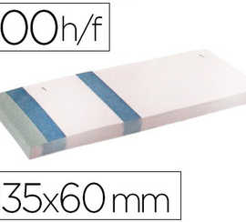 bloc-vendeur-liderpapel-2-coup-ons-datachables-100-feuilles-60x135mm-papier-blanc-bande-couleur-coloris-bleu