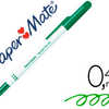 STYLO-BILLE PAPER MATE FINE CARBURE ET MEDIUM ÉCRITURE FINE 0.4MM ENCRE CLASSIQUE BILLE INDÉFORMABLE COULEUR VERTE