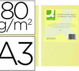 papier-couleur-q-connect-multi-fonction-a3-80g-m2-unicolore-champagne-ramette-500-feuilles