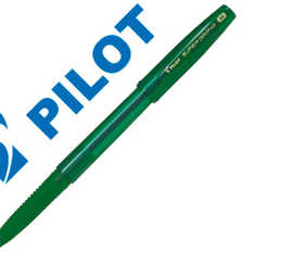 stylo-bille-pilot-super-grip-g-cap-pointe-moyenne-coloris-vert