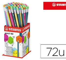 crayon-graphite-stabilo-pencil-160-embout-gomme-hb-godet-72-unit-s