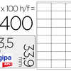 ATIQUETTE ADHASIVE APLI AGIPA JET D'ENCRE 63.5X33.9MM FORMATS PARAMATRAS BOÎTE 2400 UNITAS ATIQUETTE ADHASIVE APLI AGIPA JET D'ENCRE 63.5X33.9MM FORMATS PARAMATRAS BOÎTE 2400 UNITAS