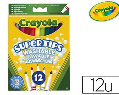 feutre-coloriage-crayola-super-tips-ultra-lavable-classique-3-8-ans-capuchon-ventila-dessin-acriture-pochette-12-unitas