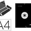 CHEMISE LIDERPAPEL ANTARTIK CARTON REMBORDÉ A4+ 3 RABATS ÉLASTIQUE COLORIS NOIR CHEMISE LIDERPAPEL ANTARTIK CARTON REMBORDÉ A4+ 3 RABATS ÉLASTIQUE COLORIS NOIR