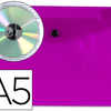 POCHETTE ENVELOPPE LIDERPAPEL POLYPROPYLENE 180 MICRONS A5 210X148MM 50F FERMETURE BOUTON RASISTANT TRANSPARENT VIOLET POCHETTE ENVELOPPE LIDERPAPEL POLYPROPYLENE 180 MICRONS A5 210X148MM 50F FERMETURE BOUTON RASISTANT TRANSPARENT VIOLET