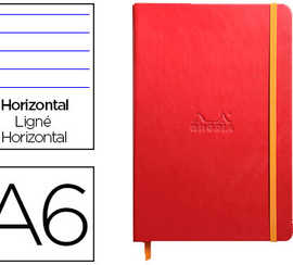 carnet-rhodia-webnotebook-a6-9-x14cm-couverture-simili-cuir-coquelicot-192-pages-90g-ligna-alastique-marque-page-orange