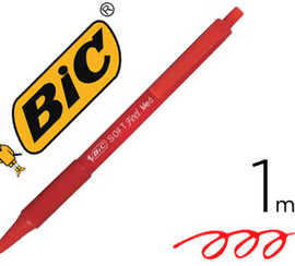stylo-bille-bic-soft-feel-pointe-moyenne-1mm-r-tractable-clip-grip-corps-caoutchouc-couleur-rouge