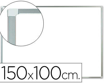 tableau-blanc-q-connect-malami-na-cadre-aluminium-mat-coins-arrondis-marqueurs-spaciaux-fixation-mur-150x100cm
