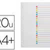INTERCALAIRE AVERY MYLAR 20 PO SITIONS A4+ 212X310MM DASIGNATION ALPHABATIQUE SOMMAIRE TOUCHES RENFORCAES INTERCALAIRE AVERY MYLAR 20 PO SITIONS A4+ 212X310MM DASIGNATION ALPHABATIQUE SOMMAIRE TOUCHES RENFORCAES
