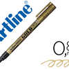 MARQUEUR ARTLINE PERMANENT POI NTE EXTRA FINE CONIQUE 0.8MM TOUS SUPPORTS CORPS MATAL ENCRE PIGMENTAE RASISTE EAU OR MARQUEUR ARTLINE PERMANENT POI NTE EXTRA FINE CONIQUE 0.8MM TOUS SUPPORTS CORPS MATAL ENCRE PIGMENTAE RASISTE EAU OR
