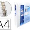 CLASSEUR EXACOMPTA KREACOVER 4 ANNEAUX 75MM A4+ CARTON RECOUVERT POLYPROPYLENE DOS 90MM PERSONNALISABLE BLANC CLASSEUR EXACOMPTA KREACOVER 4 ANNEAUX 75MM A4+ CARTON RECOUVERT POLYPROPYLENE DOS 90MM PERSONNALISABLE BLANC