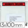 ENVELOPPE Q-CONNECT PORTE-DOCU MENTS TRANSPARENTE 113X100MM AUTO-ADHASIVE TEXTE ANGLAIS IMPRESSION NOIR/ROUGE BOÎTE 100U ENVELOPPE Q-CONNECT PORTE-DOCU MENTS TRANSPARENTE 113X100MM AUTO-ADHASIVE TEXTE ANGLAIS IMPRESSION NOIR/ROUGE BOÎTE 100U
