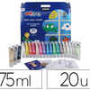 PEINTURE PABAO ARTI'STICK PELL ICULABLE REPOSITIONNABLE EFFET VITRAIL COULEURS ASSORTIES VALISETTE 20 TUBES 75ML PEINTURE PABAO ARTI'STICK PELL ICULABLE REPOSITIONNABLE EFFET VITRAIL COULEURS ASSORTIES VALISETTE 20 TUBES 75ML