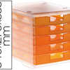 MODULE CLASSEMENT Q-CONNECT 5 TIROIRS OUVERTS BASE 340X270X260MM BUTAE SACURITA COLORIS ORANGE TRANSLUCIDE MODULE CLASSEMENT Q-CONNECT 5 TIROIRS OUVERTS BASE 340X270X260MM BUTAE SACURITA COLORIS ORANGE TRANSLUCIDE