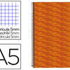 CAHIER SPIRALE LIDERPAPEL MULTILIDER A5 14,8X21CM 280P 80G/M2 QUADRILLAGE 5MM MICROPERFORÉ 6 TROUS COIL-LOCK ORANGE CAHIER SPIRALE LIDERPAPEL MULTILIDER A5 14,8X21CM 280P 80G/M2 QUADRILLAGE 5MM MICROPERFORÉ 6 TROUS COIL-LOCK ORANGE