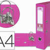 CLASSEUR LEVIER LIDERPAPEL A4 DOCUMENTA CARTON REMBORDA 1,9MM DOS 75MM RADO MATALLIQUE COLORIS ROSE CLASSEUR LEVIER LIDERPAPEL A4 DOCUMENTA CARTON REMBORDA 1,9MM DOS 75MM RADO MATALLIQUE COLORIS ROSE