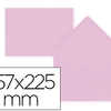 ENVELOPPE GOMMÉE LIDERPAPEL PA PIER OFFSET C5 157X225MM 80G/M2 COLORIS ROSE POCHETTE 9U PATTE RABAT TRIANGULAIRE